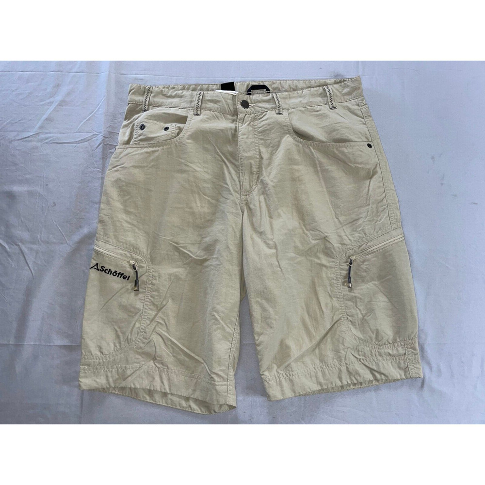 Schoffel Lightweight Nylon Cargo Hiking Shorts. Beige, Men's Size 34. EUC!!